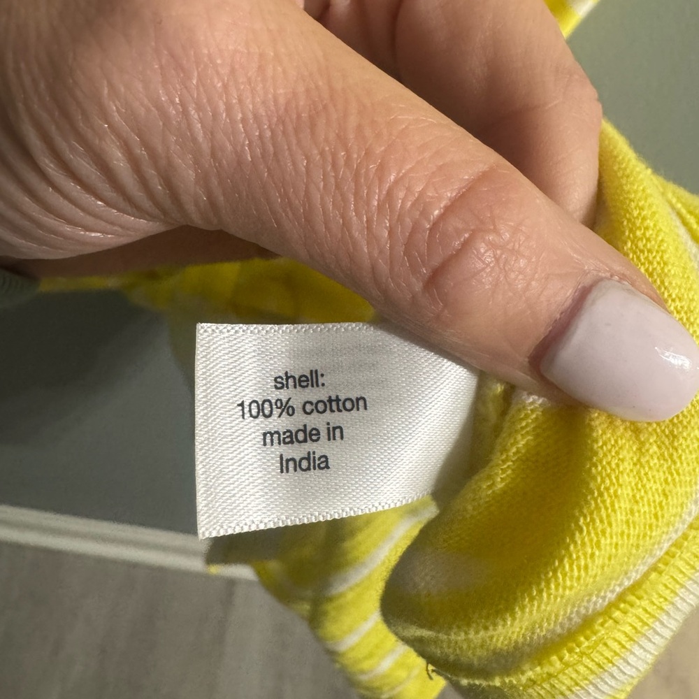 Lane Bryant Yellow and White Striped Top - Picture 8 of 8